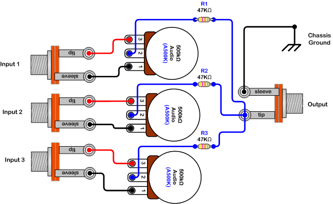  ask Rangkaian pasif mixer  mixer  tanpa power  supply  